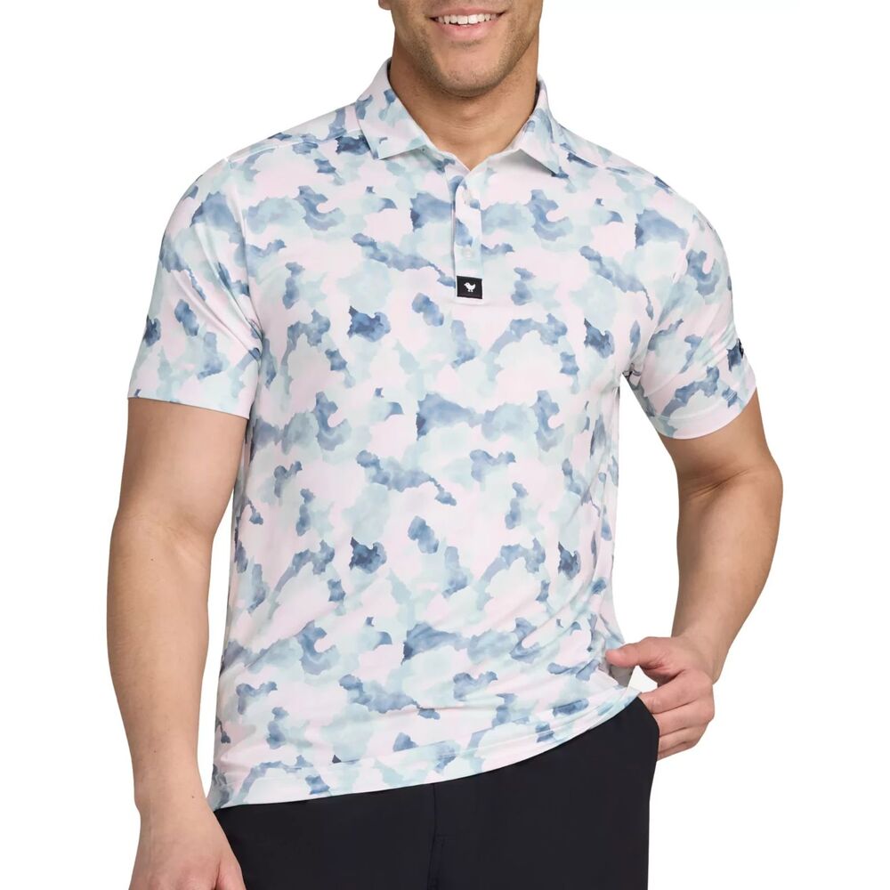 Bad Birdie Men's Mirage Oasis Golf Polo - Color: Mirage Oasis